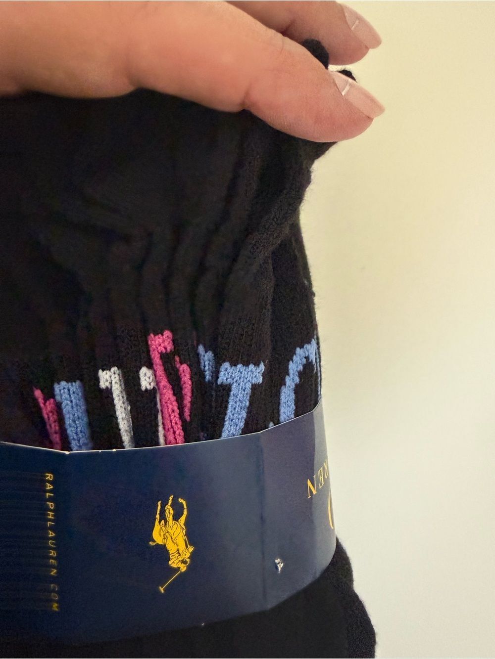 Polo by Ralph Lauren Womens Black Low-Cut Socks - 6 Pack - Picture 3 of 3
